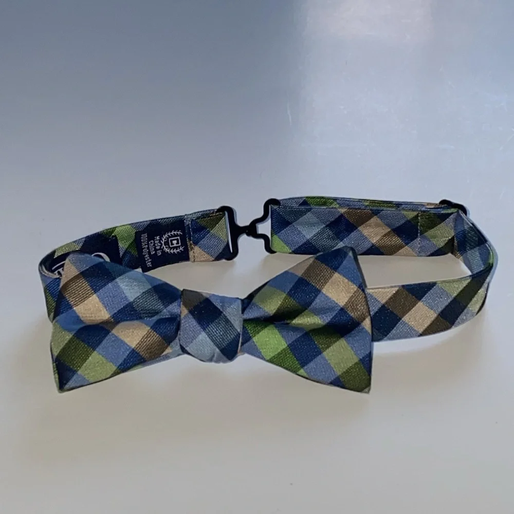 Bow Tie Plaid Preppy Chaps Adjustable